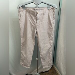 Gap girlfriend‎ khaki blue and white striped size 12